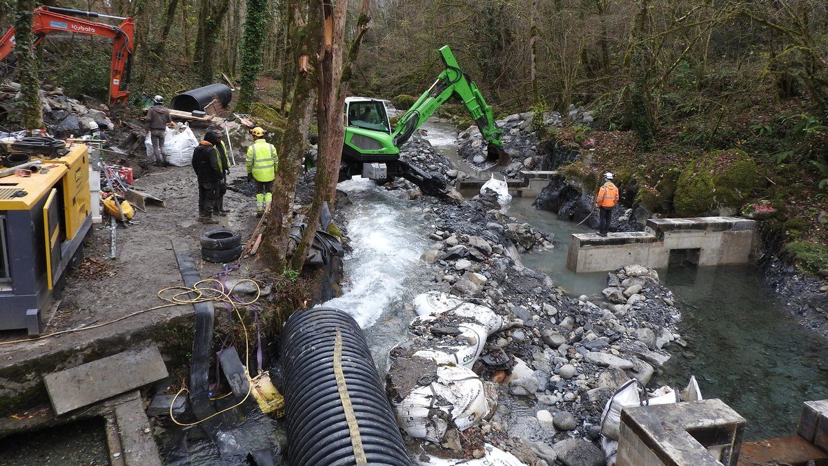 Restauration de la continuité écologique du gave d’Azun à Argelès-Gazost