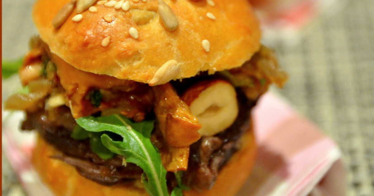 Mini-Burger forestier à la joue de bœuf
