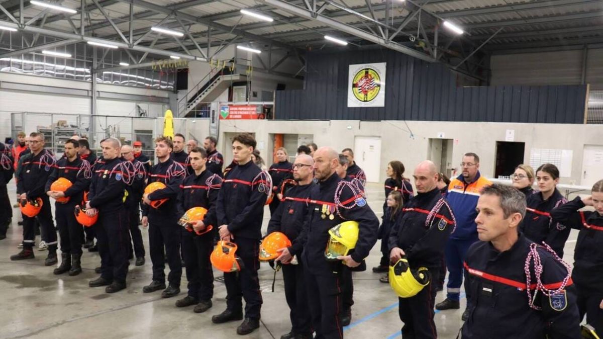 Les pompiers de Lannion célèbrent une année record d'interventions et d'héroïsme