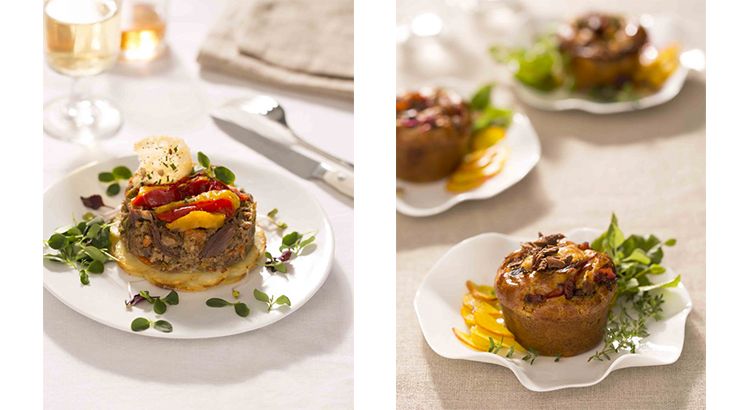 Une touche moderne : l'émiettée de canard La Belle Chaurienne