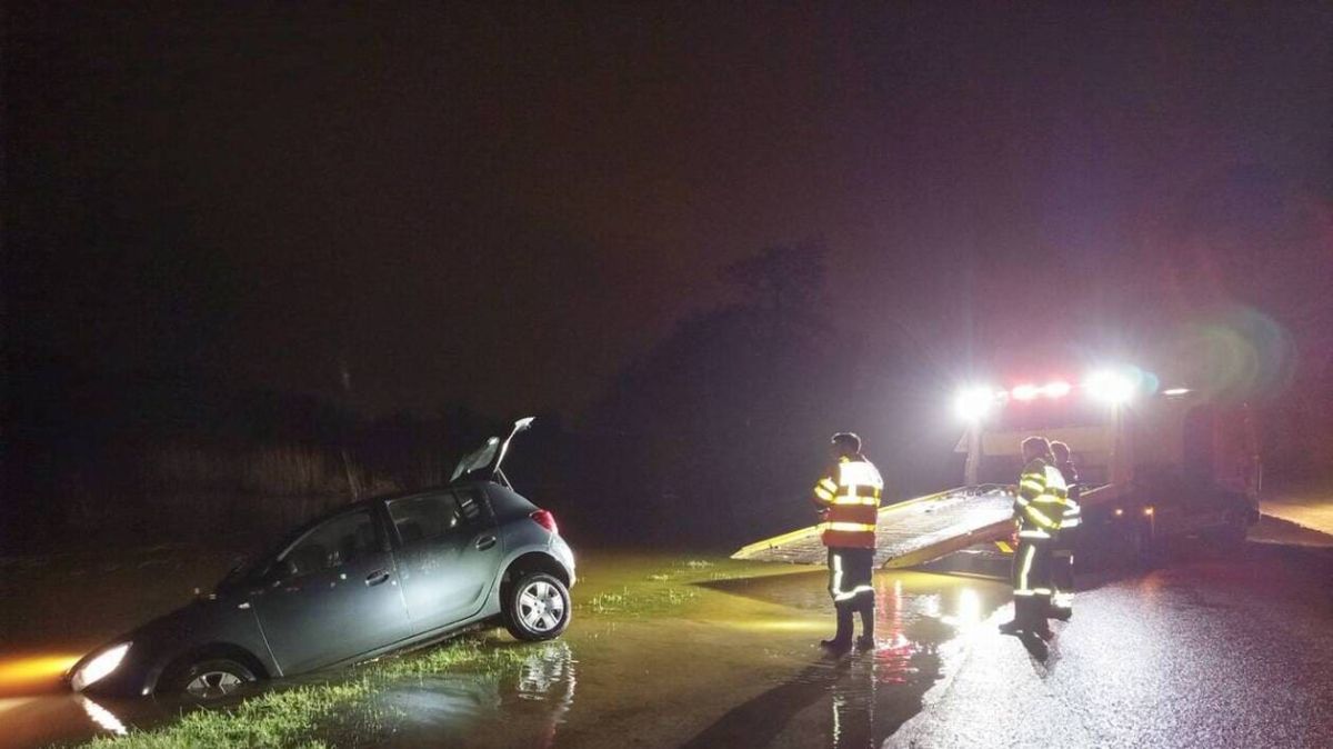 Accident spectaculaire à Brec’h : voiture perdue dans la rivière sous un déluge