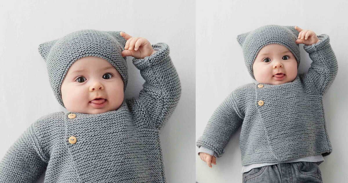bonnet layette facile à tricoter: modèle rapide pour débutantes