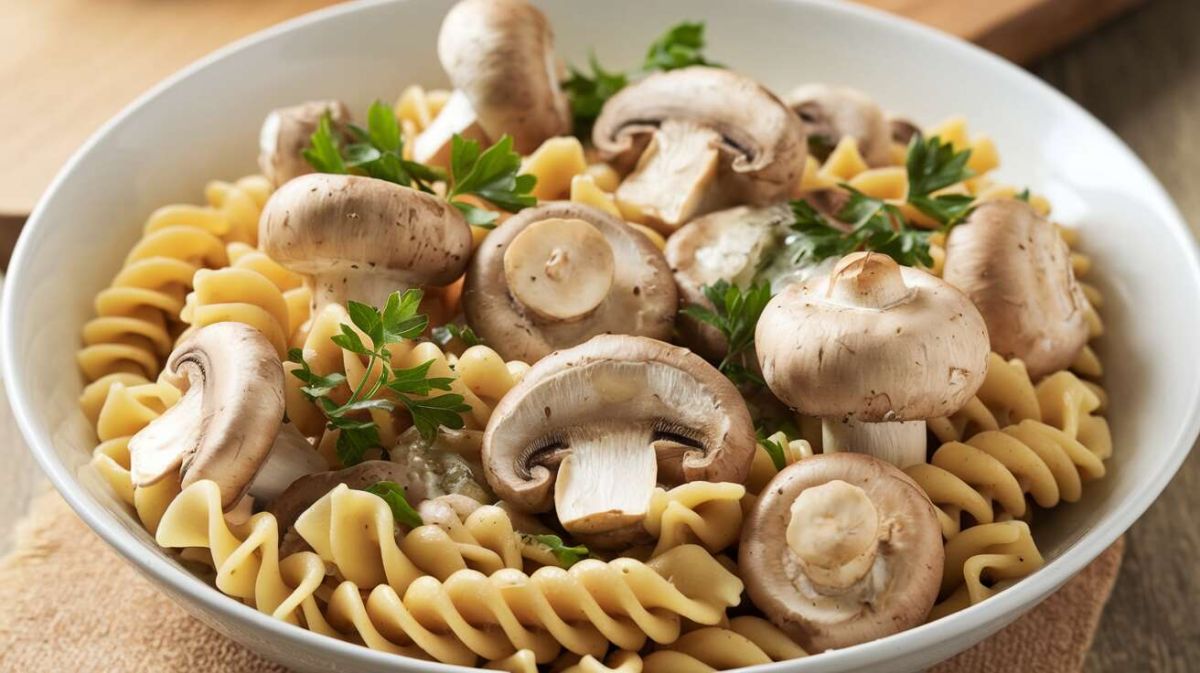 Savourez la simplicité avec ce one pot pasta aux champignons et crème légère