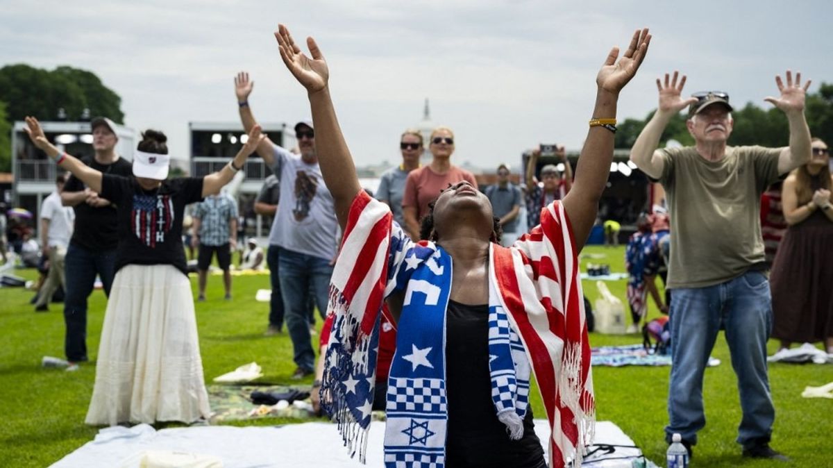 Prayers and patriotism: the conservative embrace of faith in America’s future