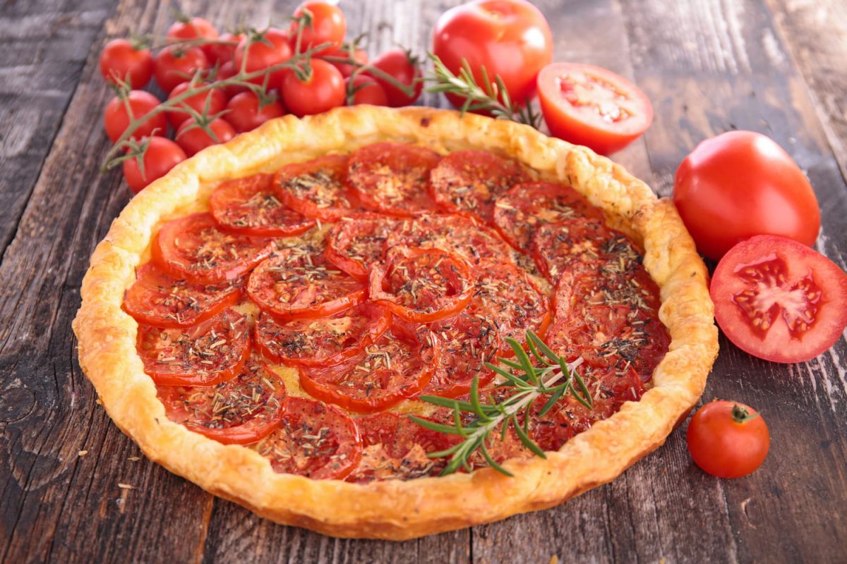 La tarte à la tomate express de Juan Arbelaez
