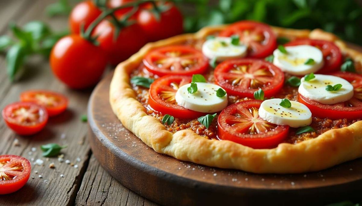 Savourer l'été avec une tarte à la tomate et mozzarella