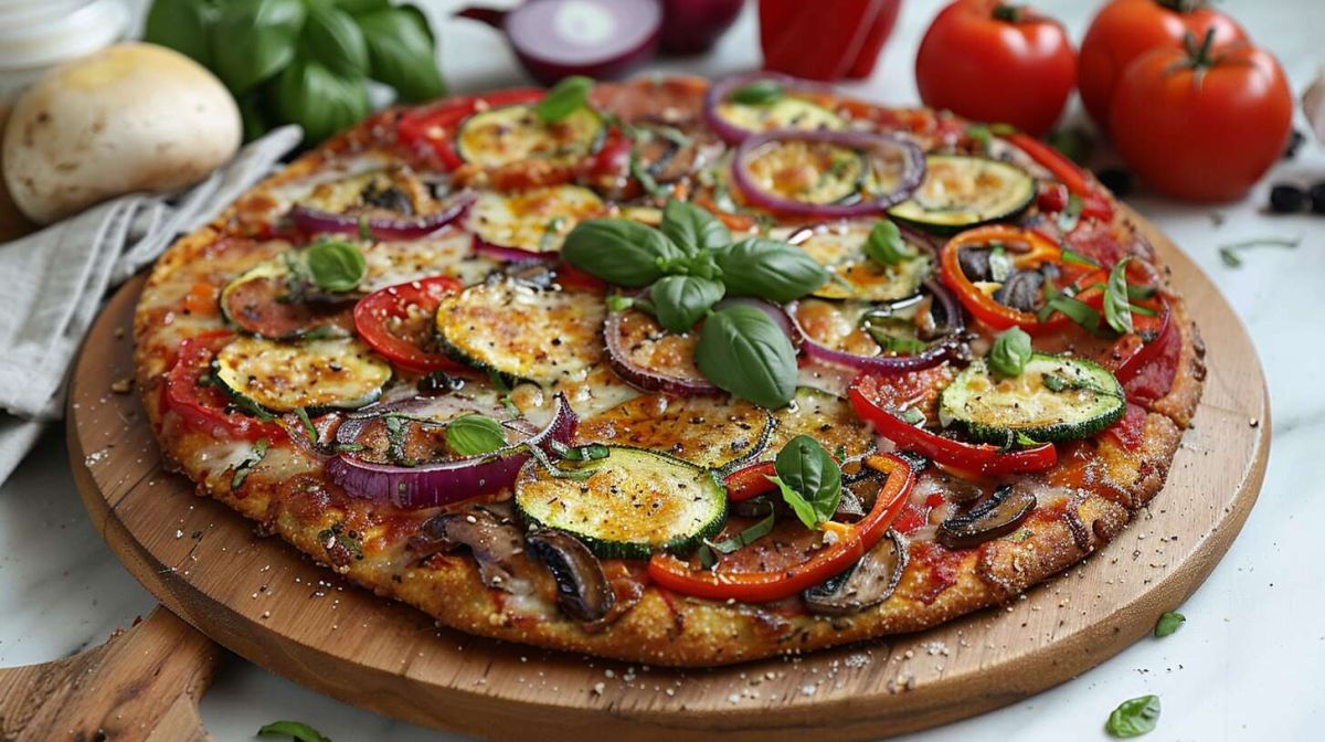 Une pizza végétarienne qui ravit les papilles