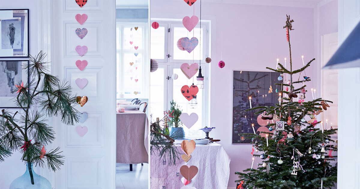 Créez une guirlande de cœurs en papier découpé pour égayer votre intérieur