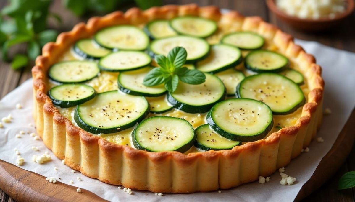 Une tarte aux courgettes légère qui va séduire vos papilles