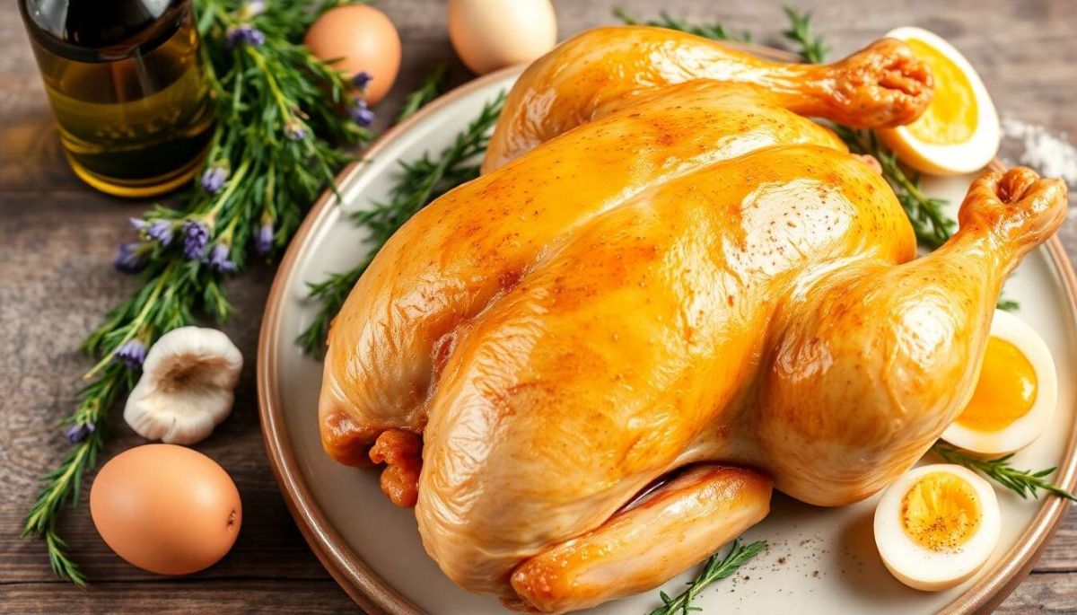 Découvrez le poulet rôti à basse température pour une viande juteuse et savoureuse