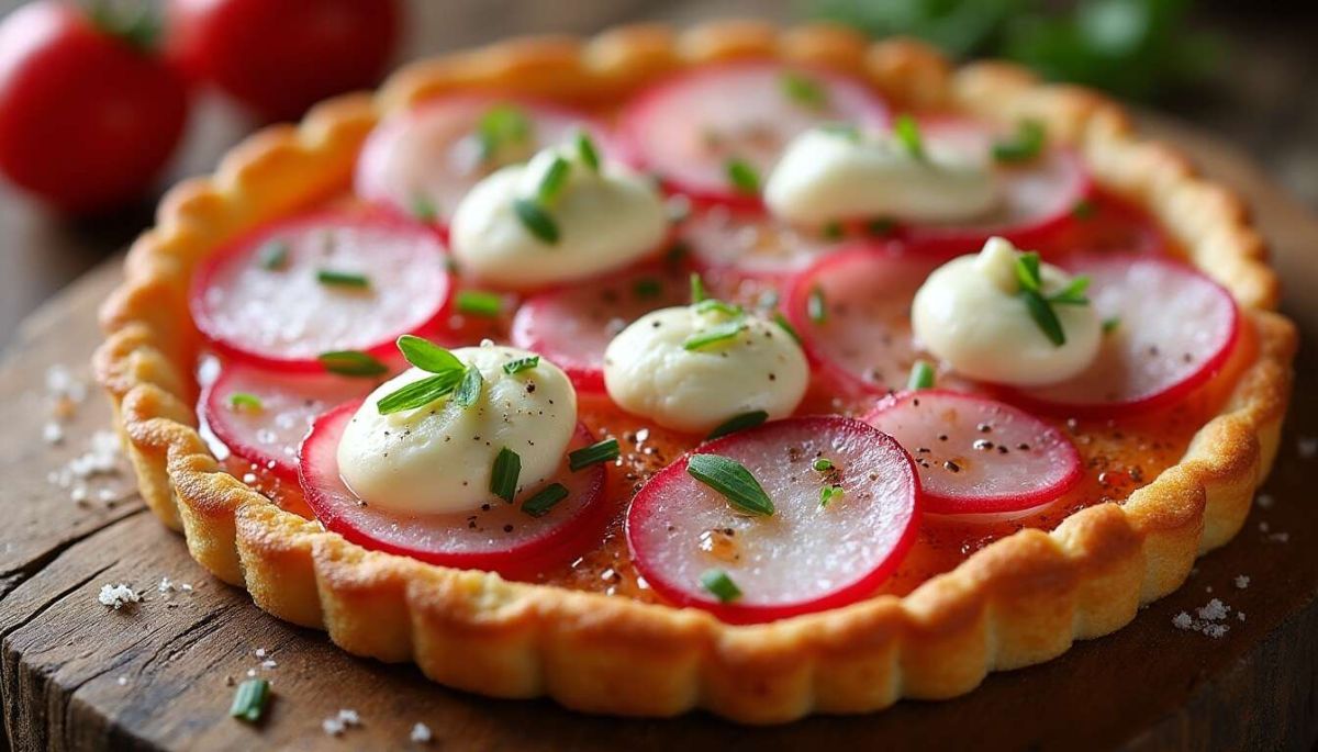 découvrez la tarte fine aux radis : un délice léger et savoureux