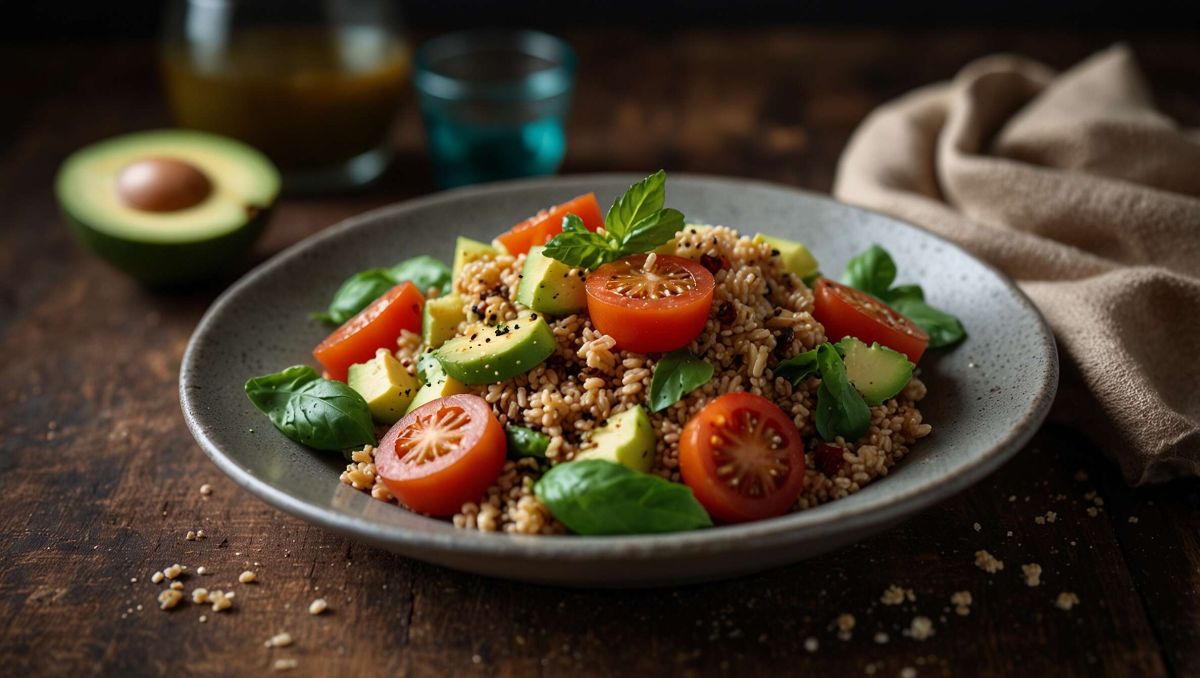 Recette rapide : salade de quinoa avec avocat et tomates
