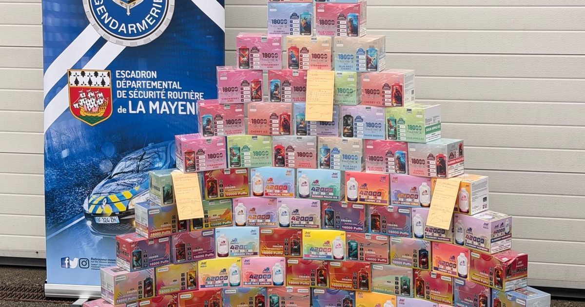 Saisie d'une importante cargaison de cigarettes électroniques en Mayenne