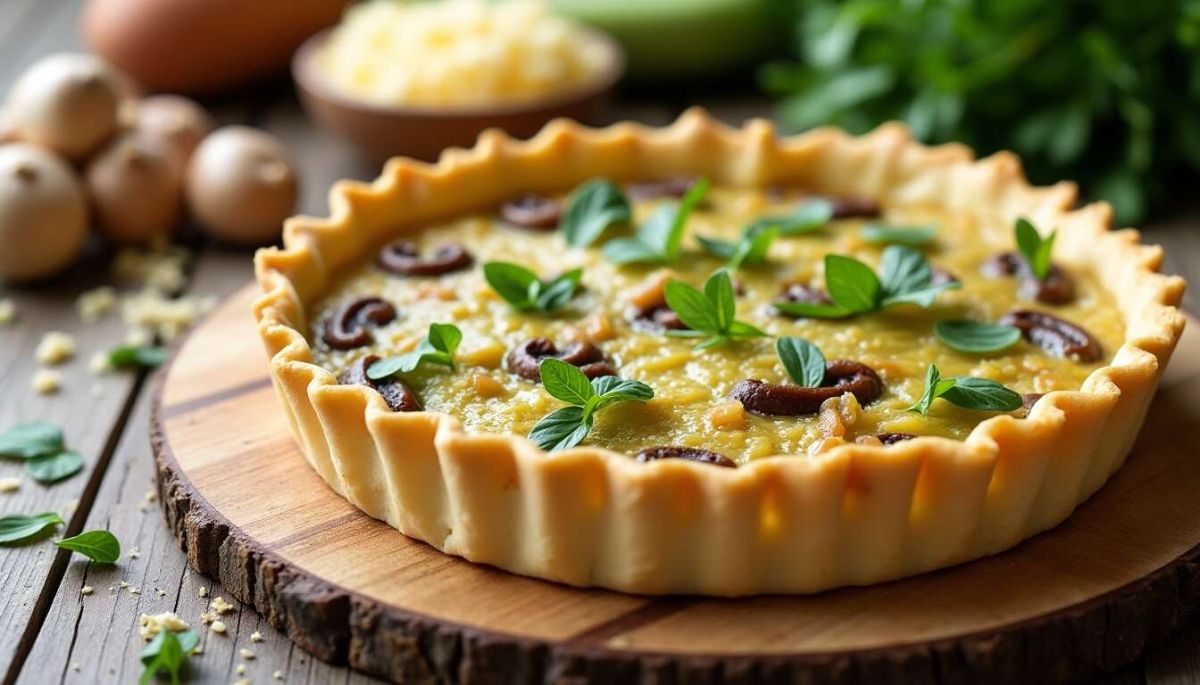 découverte gourmande : la quiche aux poireaux et champignons