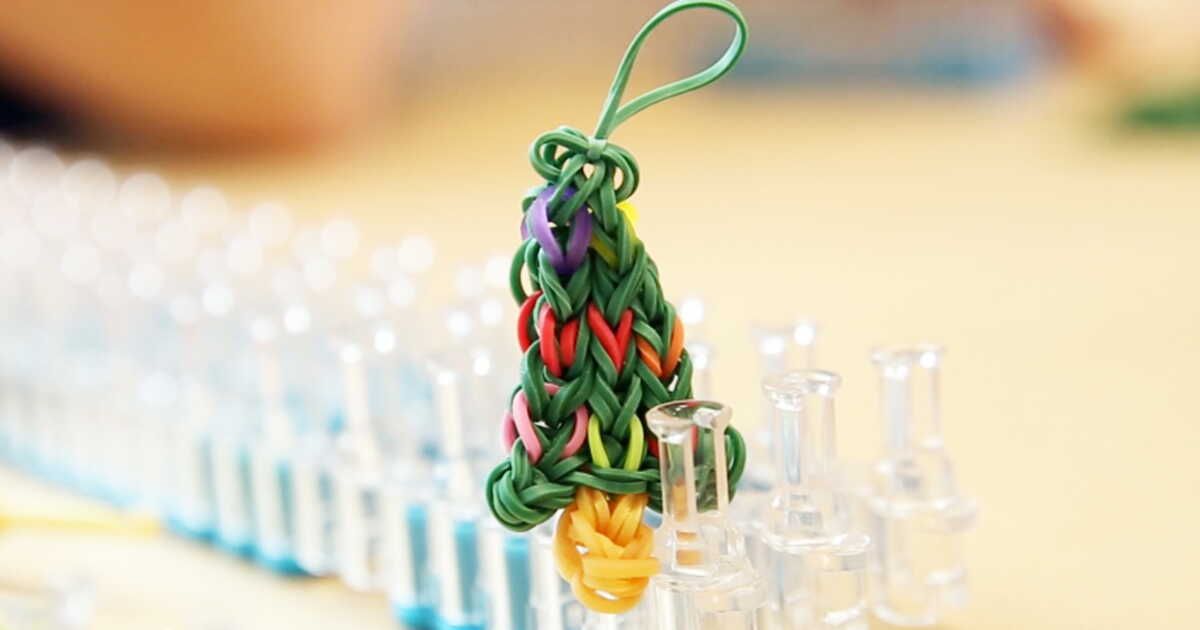 Un sapin de Noël coloré avec Rainbow Loom : laissez parler votre créativité