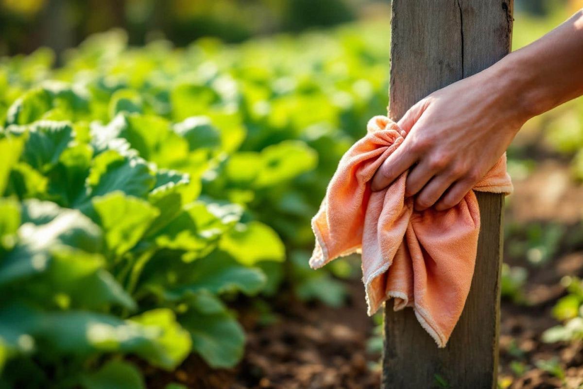 Transformez vos vieux torchons en boucliers anti-insectes pour un potager écolo