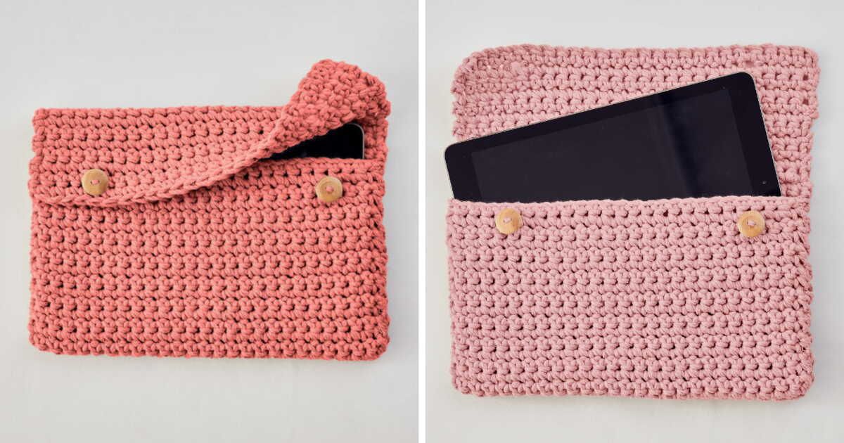 Initiez-vous au crochet : créez une pochette tendance pour votre tablette