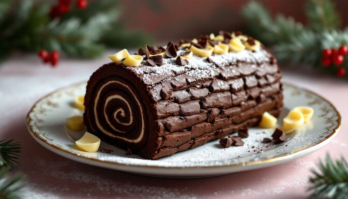 la bûche de noël chocolatée : un dessert incontournable