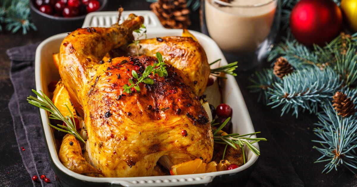 Un chapon farci aux légumes pour un Noël savoureux en famille