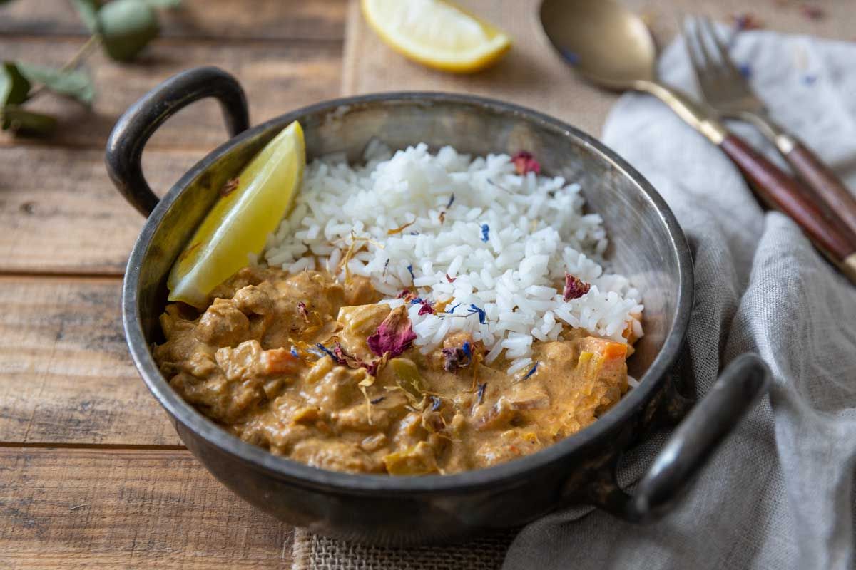 Curry de poireaux réconfortant au Cookeo