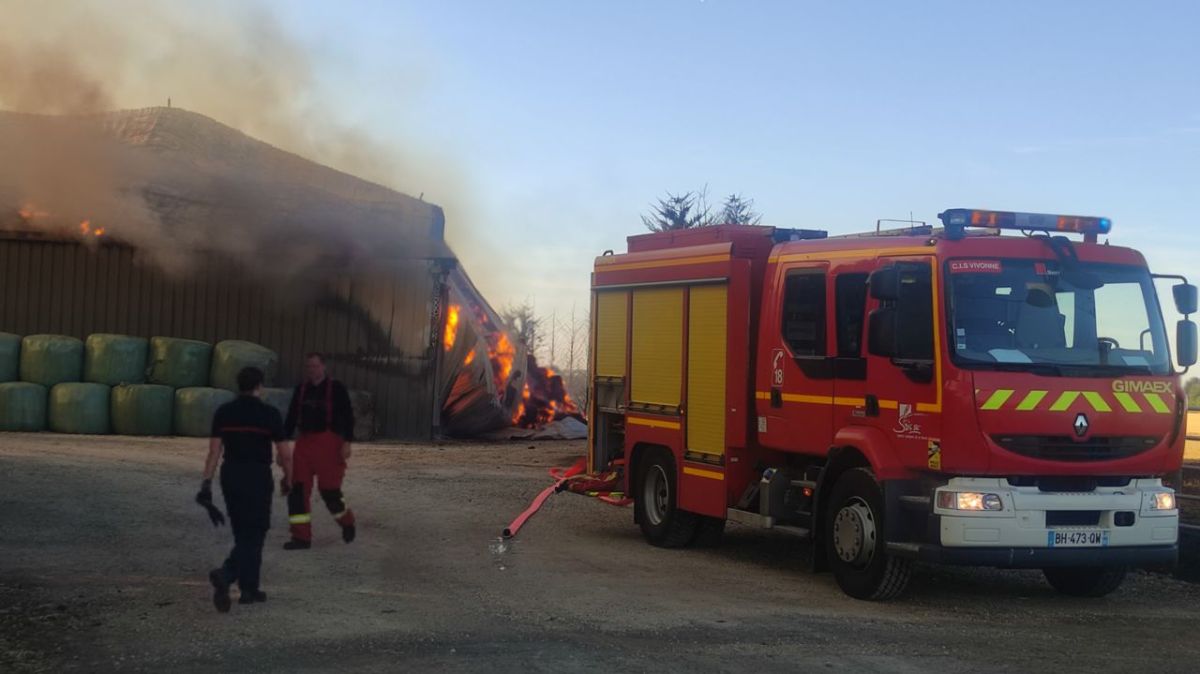 Vivonne : un incendie spectaculaire sauve 400 chèvres et 200 génisses