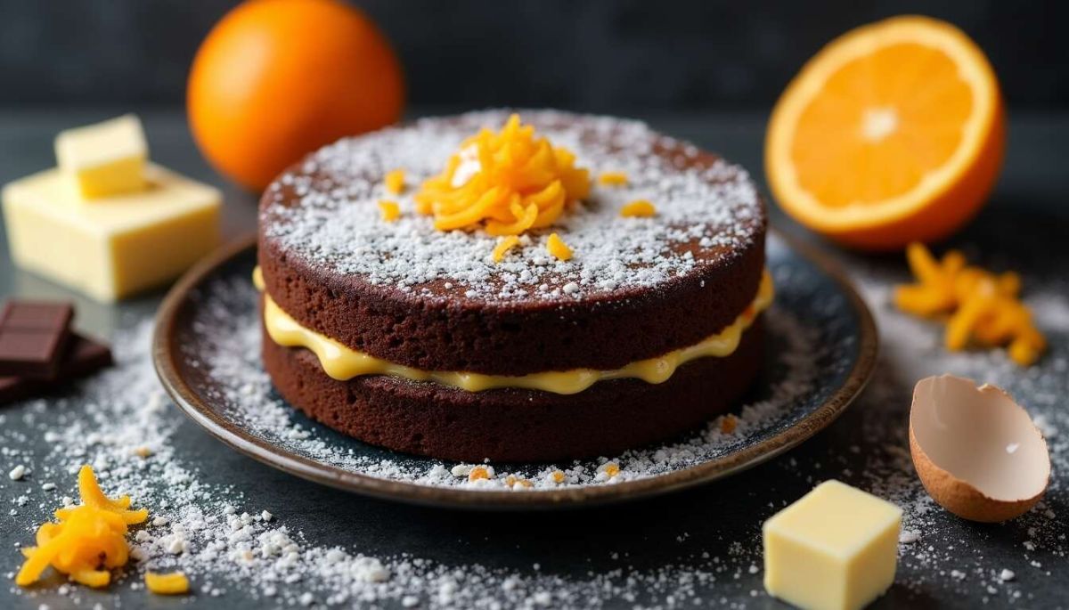 Moelleux au chocolat noir et orange : un délice à savourer